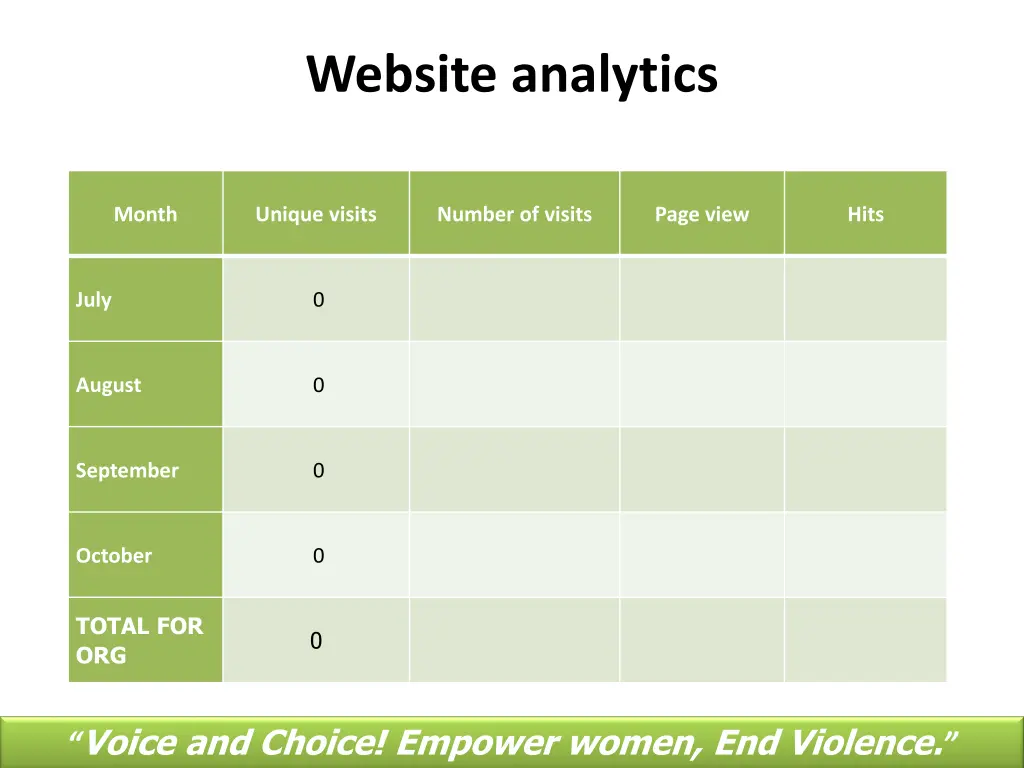 website analytics