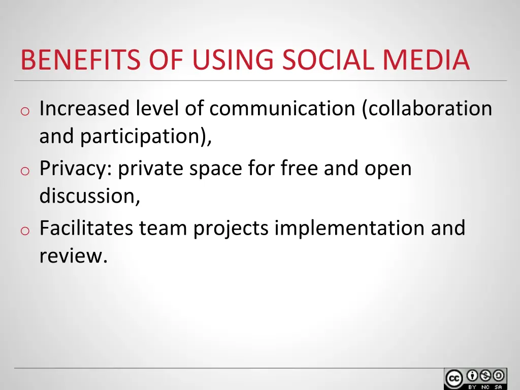 benefits of using social media