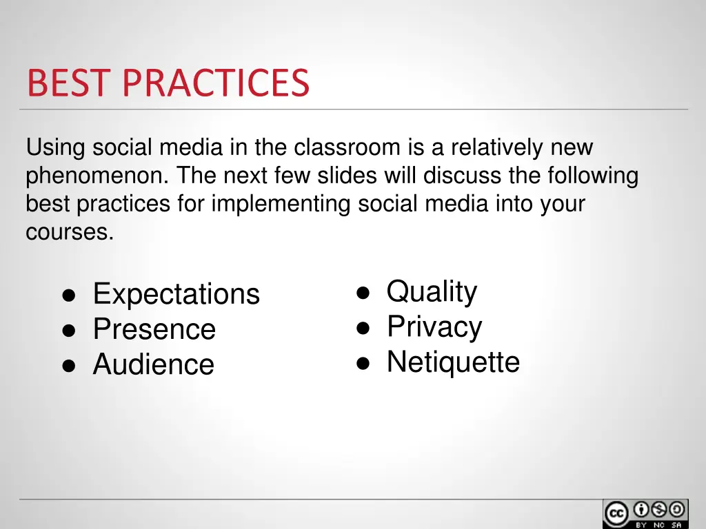 best practices
