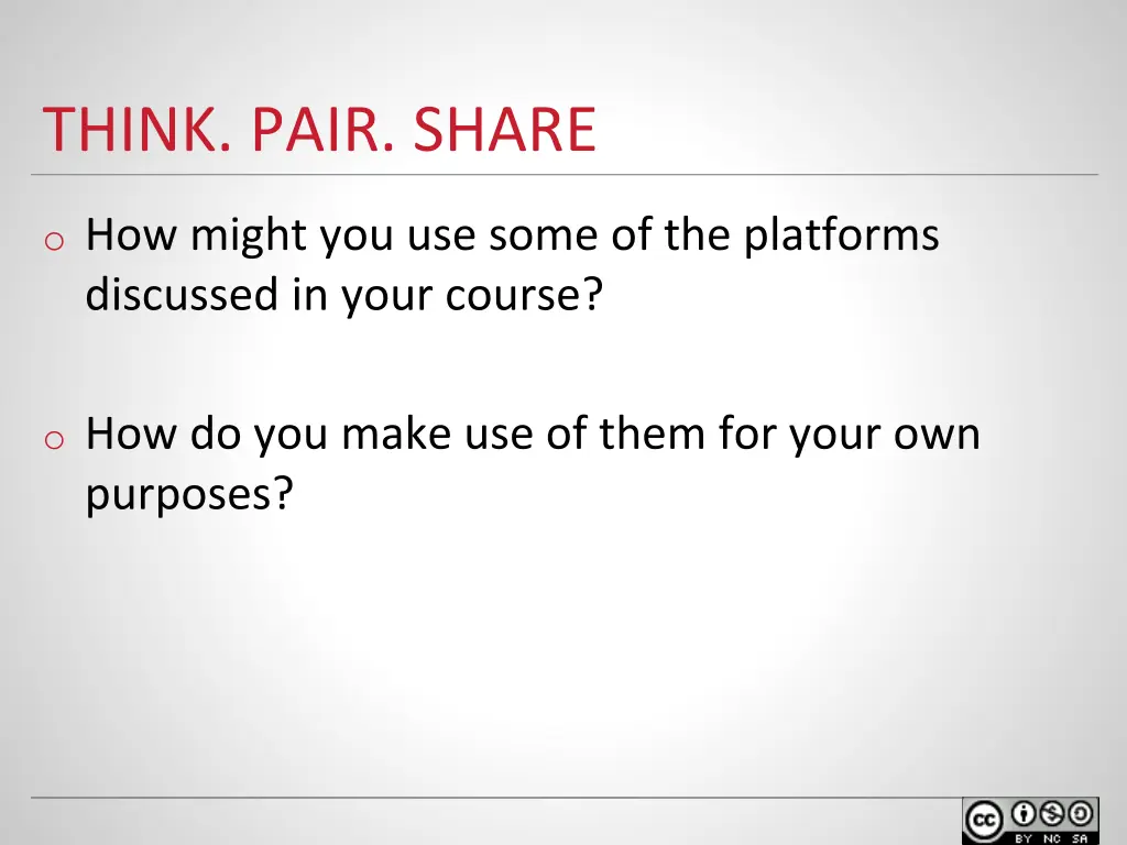 think pair share