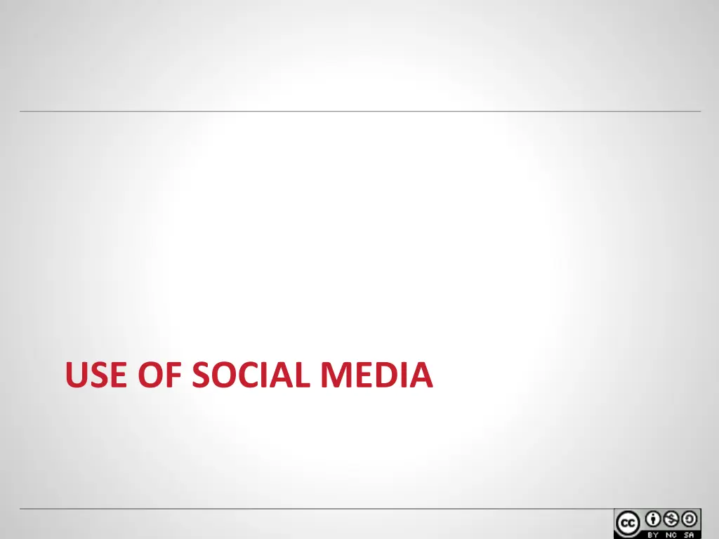 use of social media