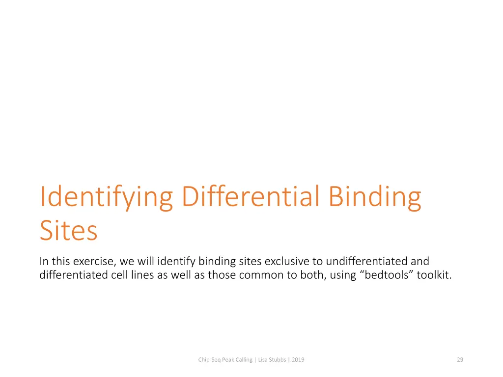 identifying differential binding sites