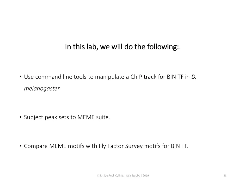 in this lab we will do the following in this