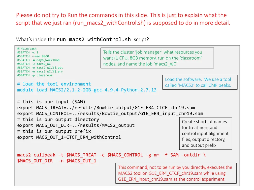 please do not try to run the commands in this 3