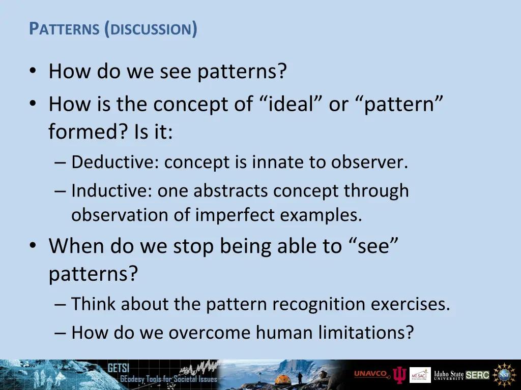 p atterns discussion 1