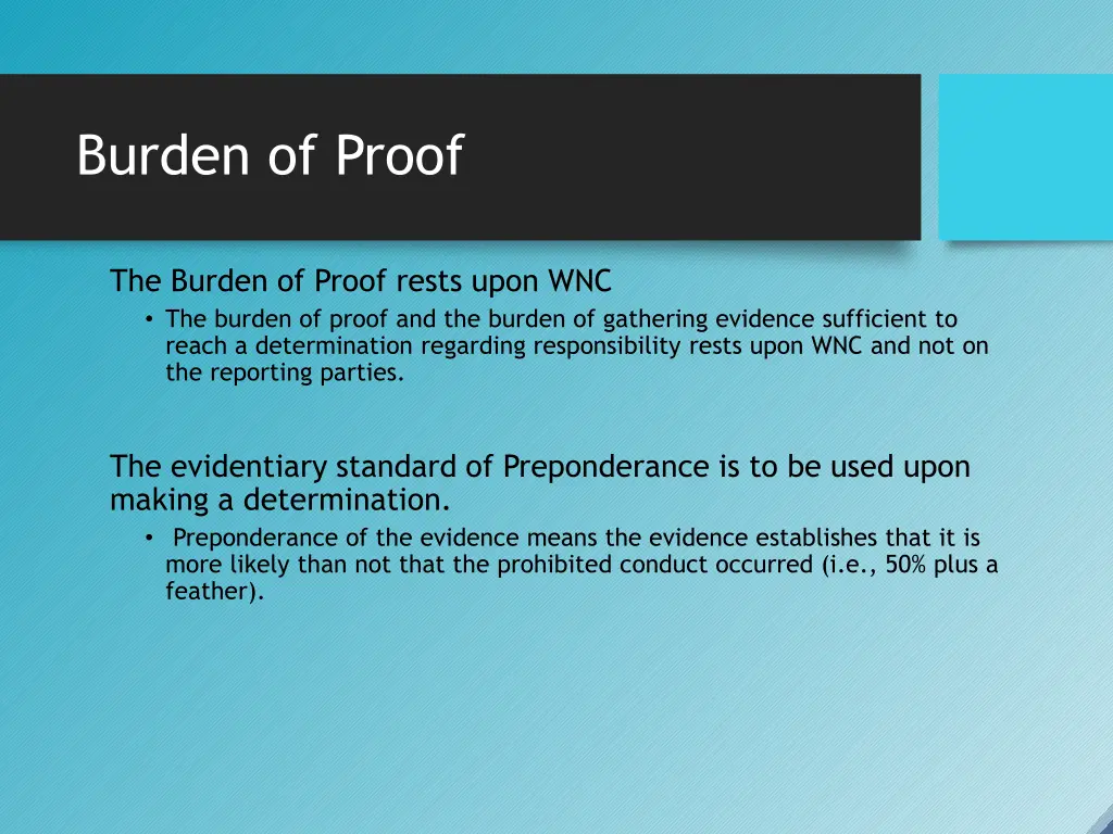 burden of proof