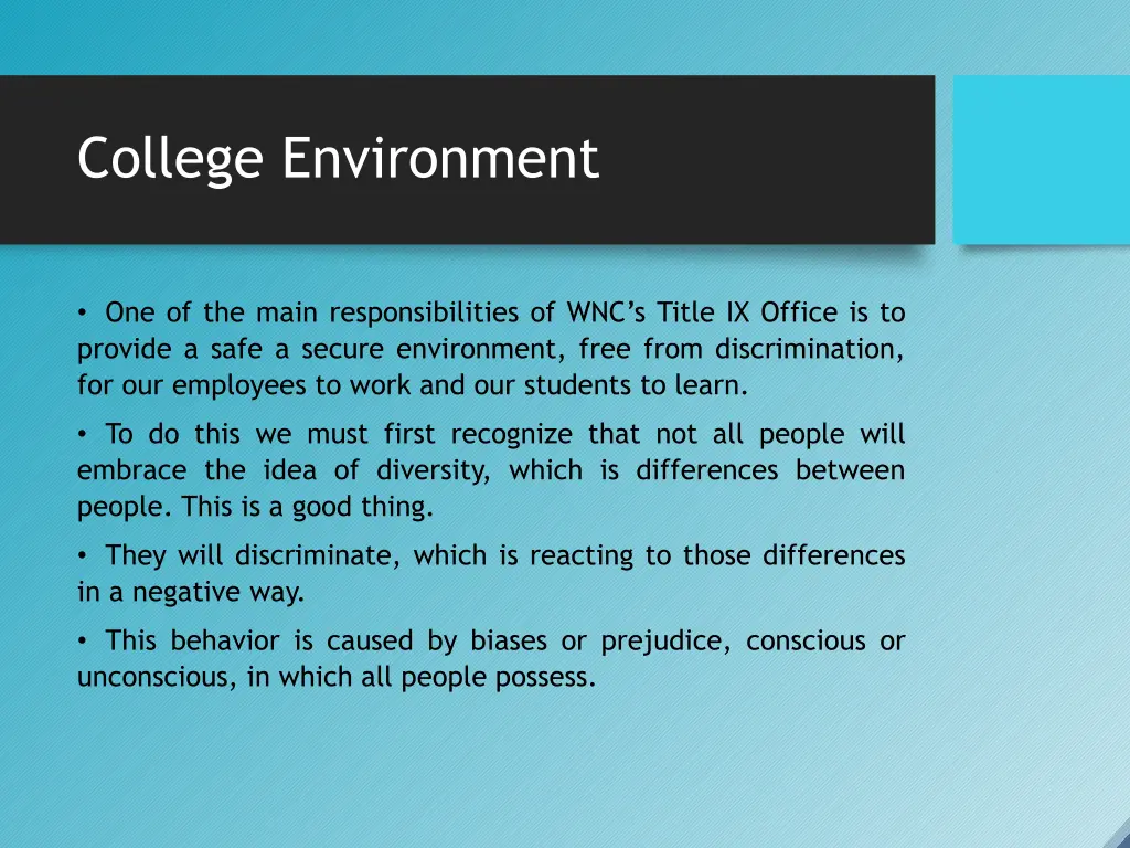 college environment