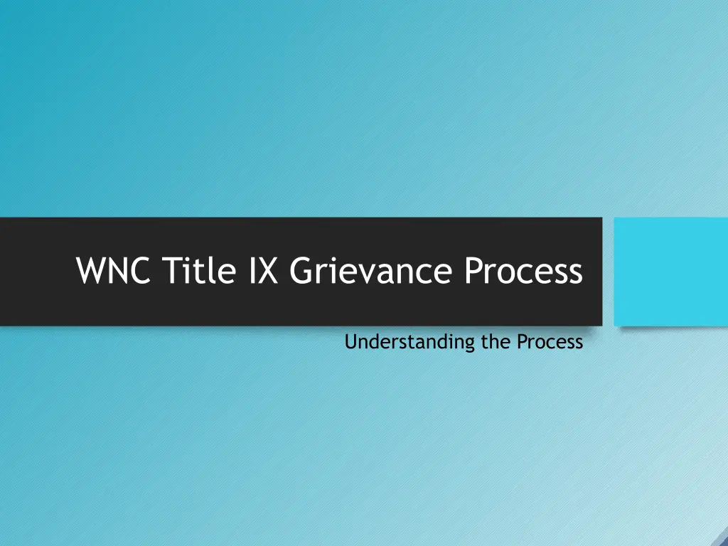 wnc title ix grievance process