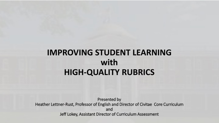 improving student learning with high quality
