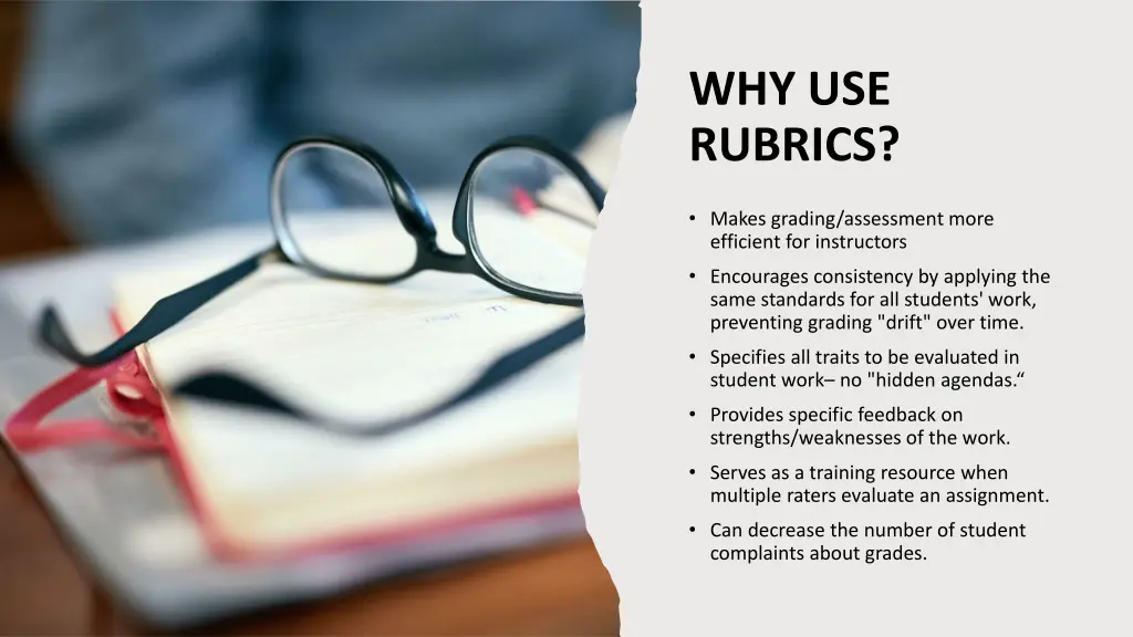 why use rubrics