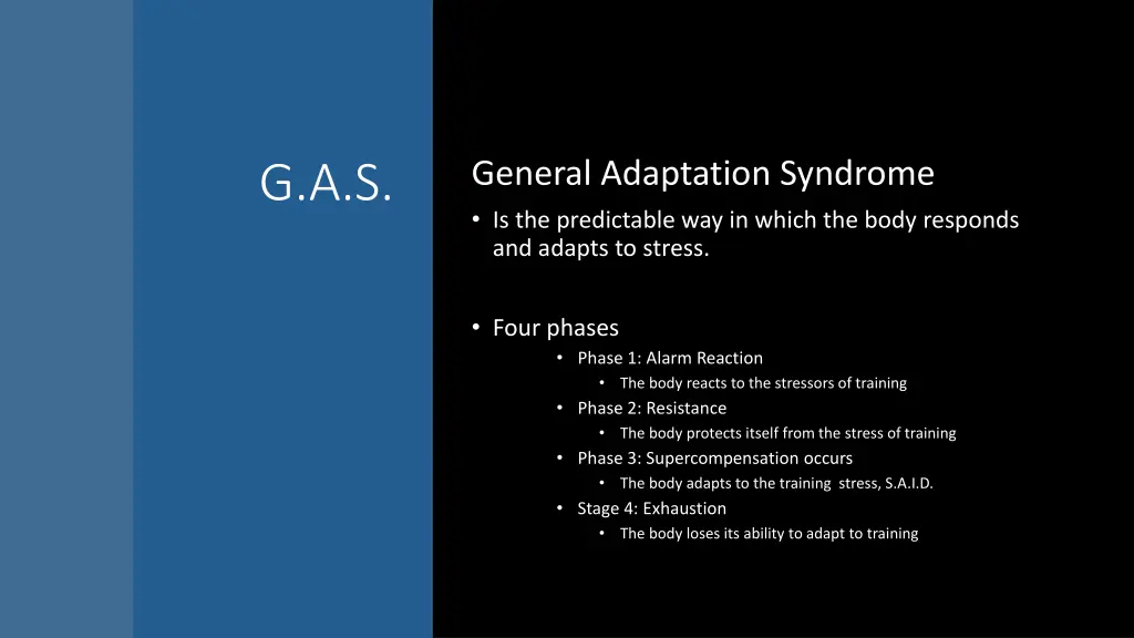 general adaptation syndrome is the predictable