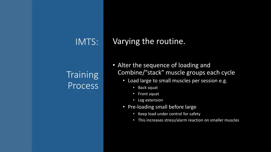 varying the routine 2