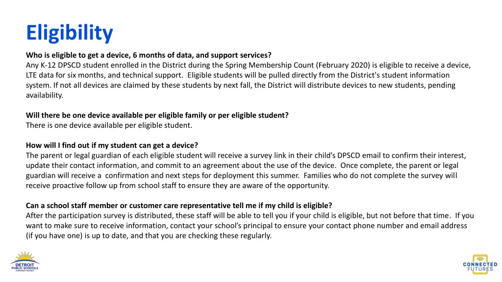 eligibility