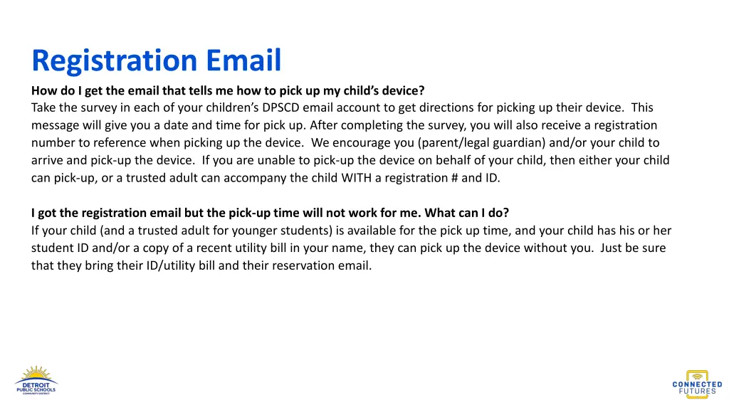 registration email how do i get the email that