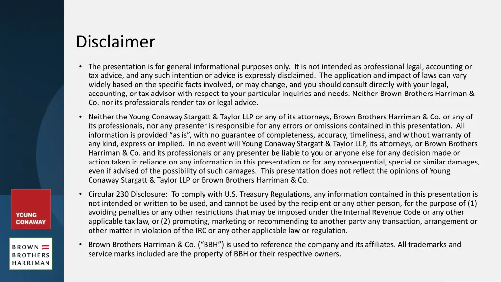 disclaimer