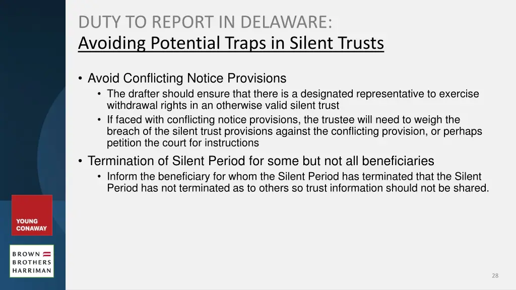 duty to report in delaware avoiding potential 1