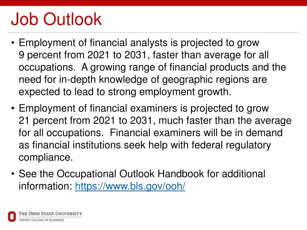 job outlook