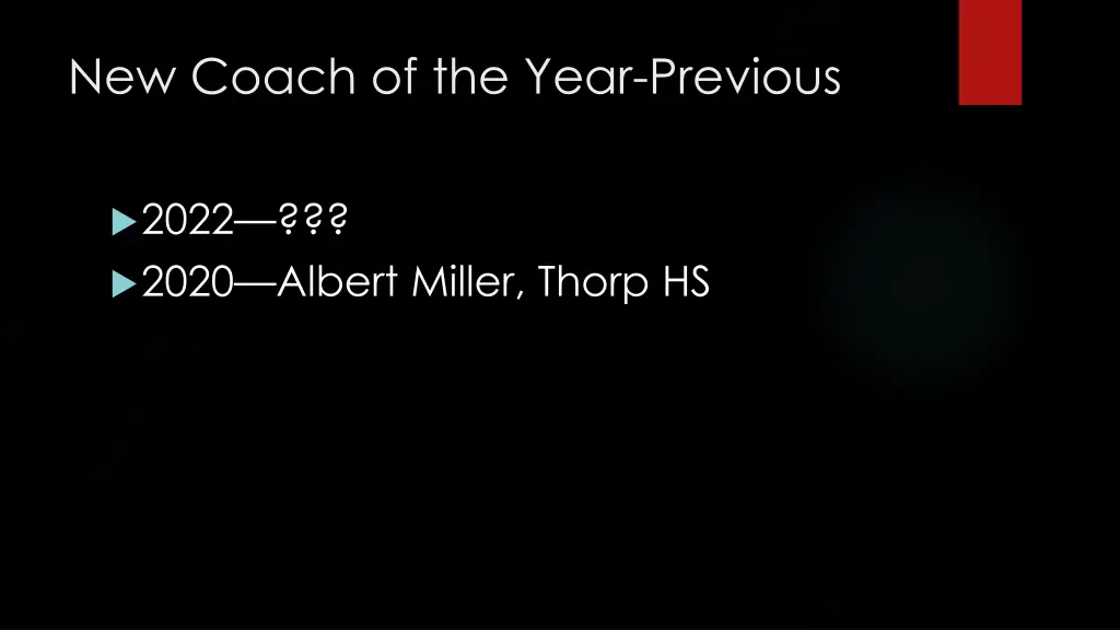 new coach of the year previous