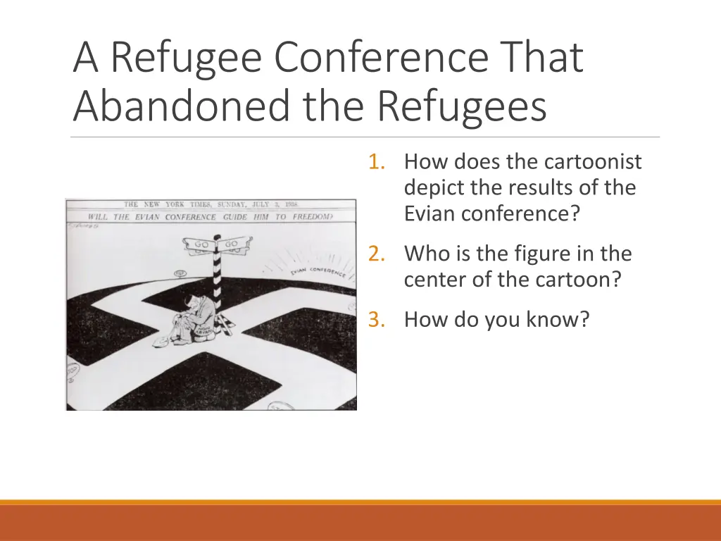 a refugee conference that abandoned the refugees