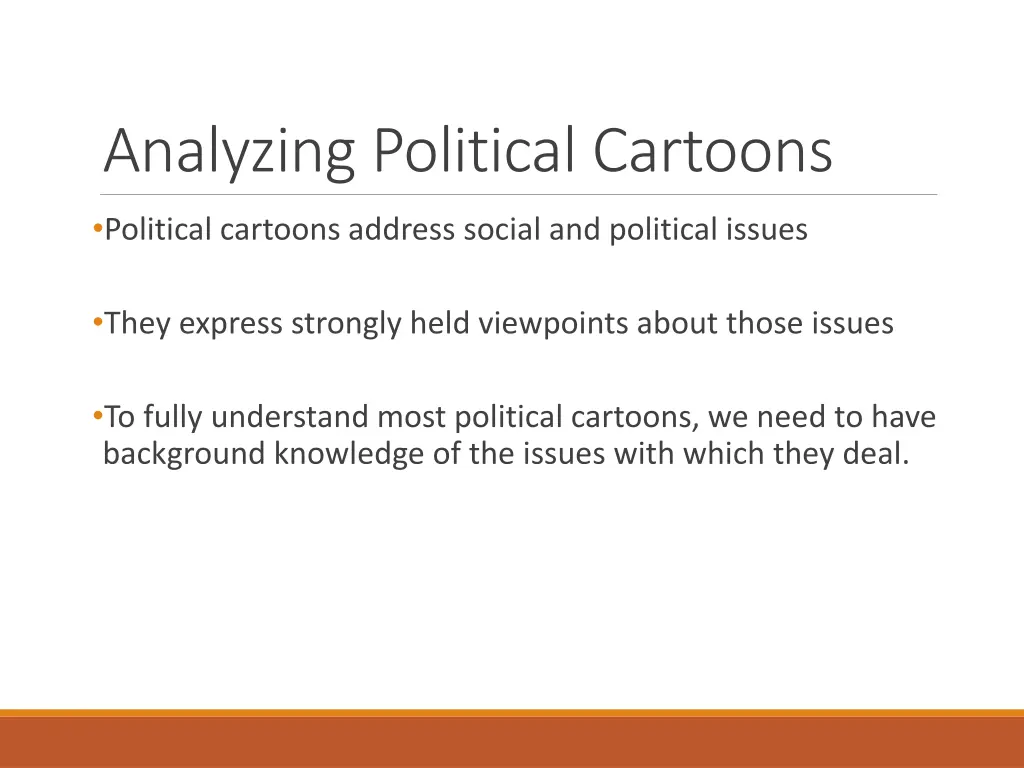 analyzing political cartoons
