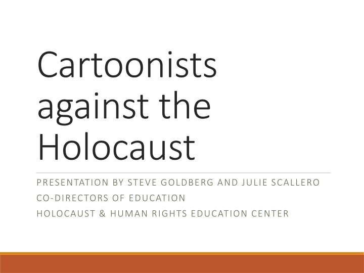cartoonists against the holocaust