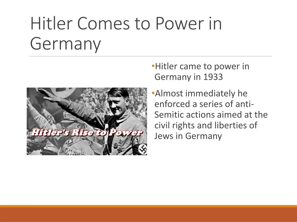 hitler comes to power in germany