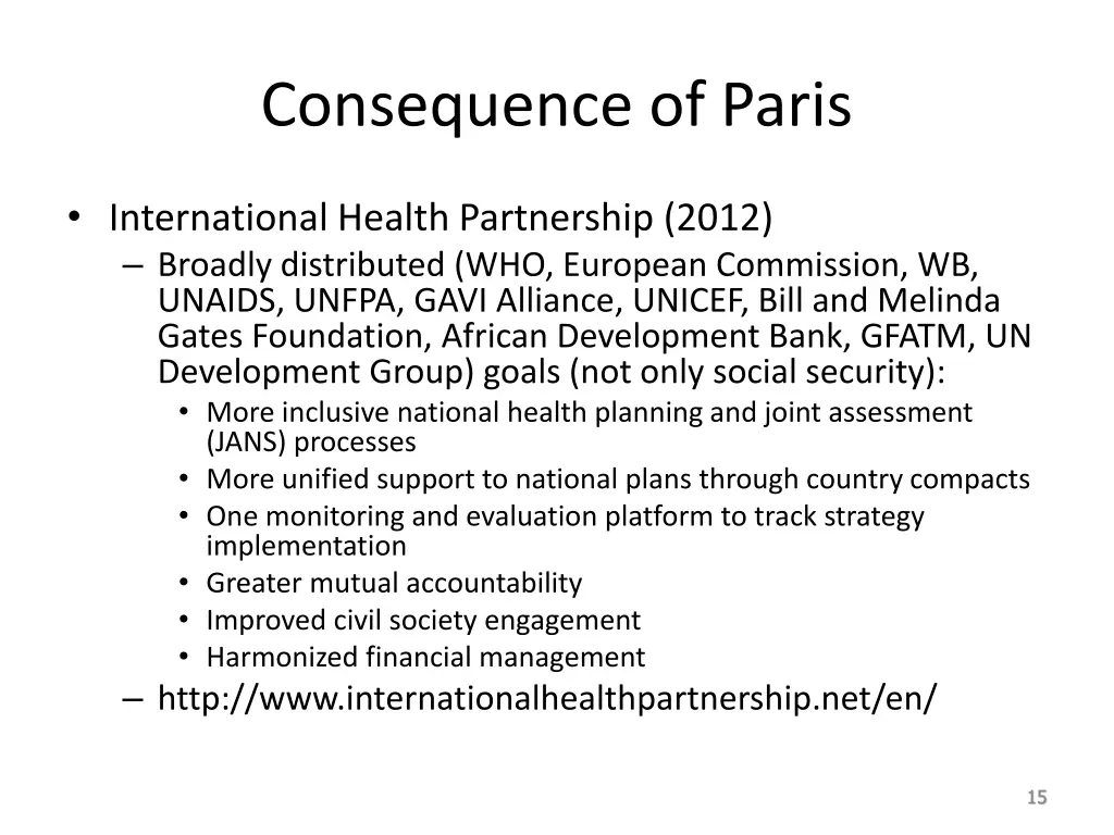consequence of paris 1