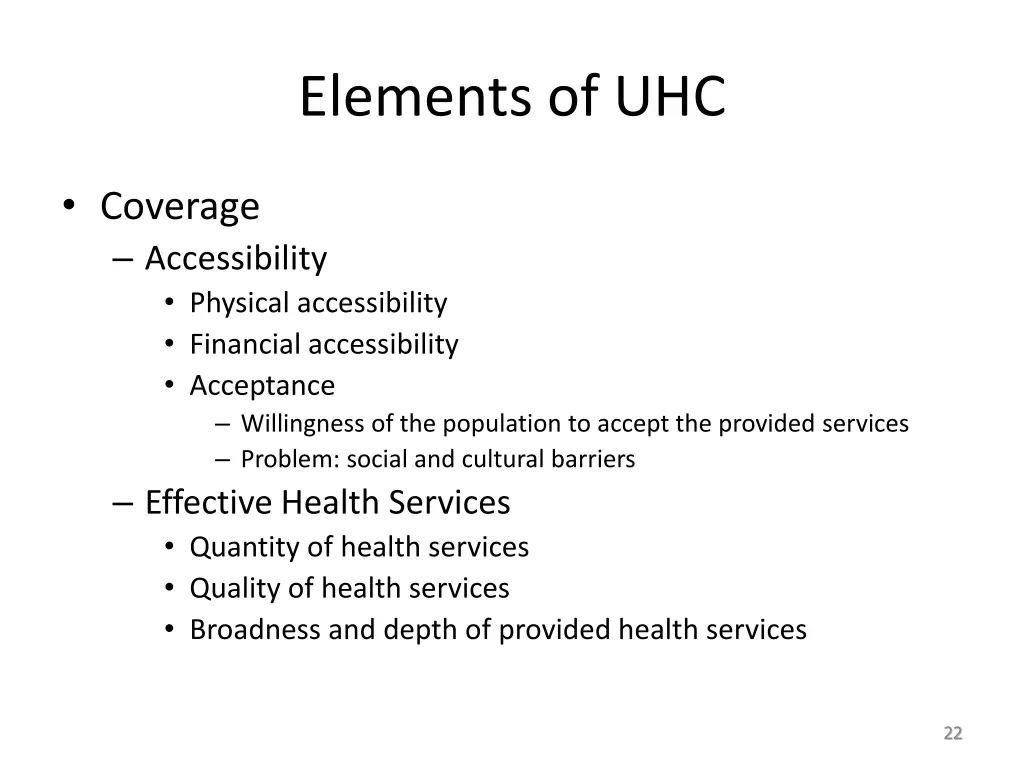 elements of uhc 1