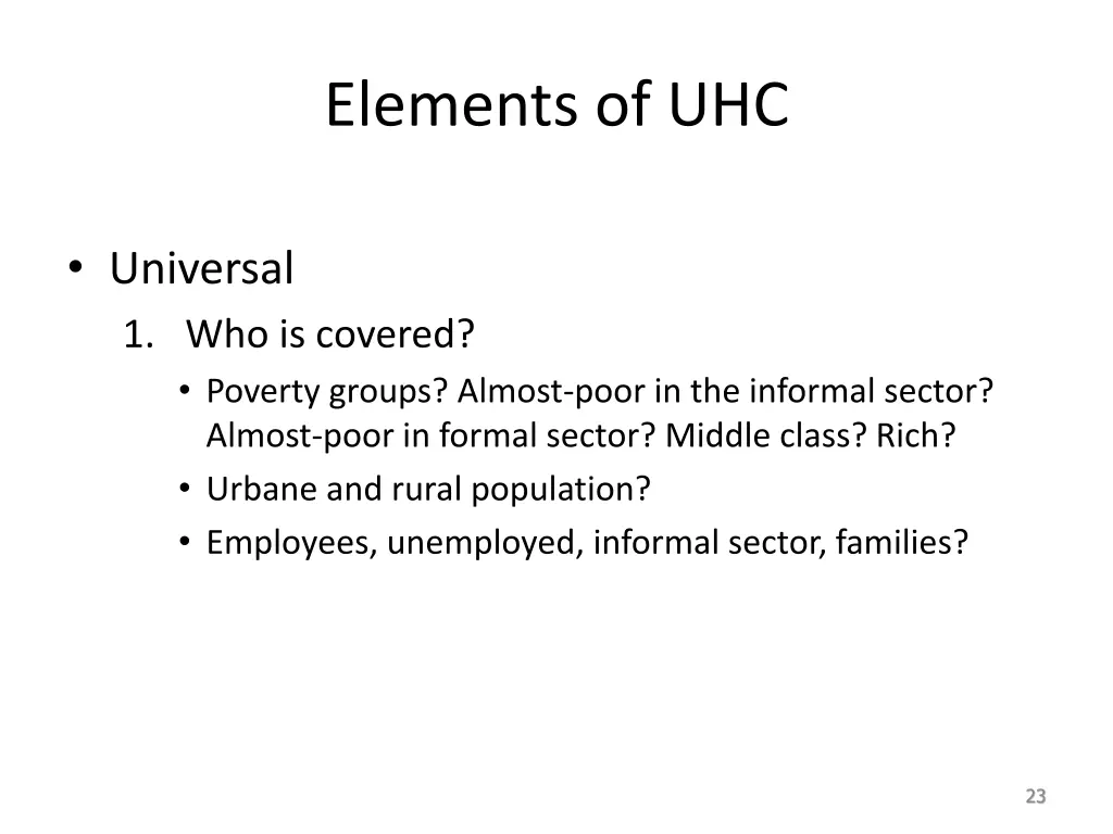 elements of uhc 2