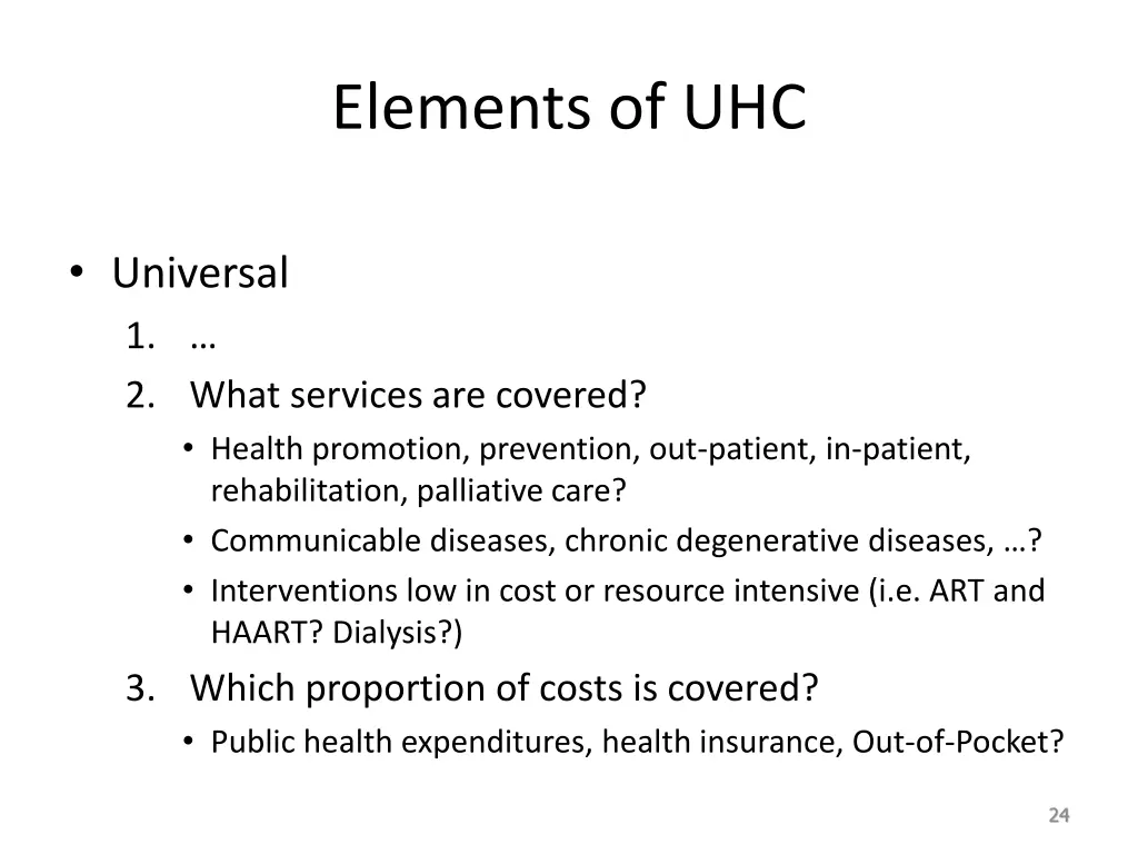 elements of uhc 3