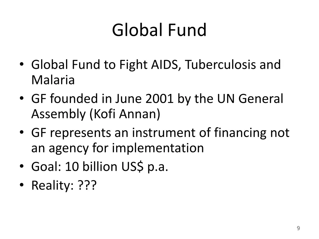 global fund