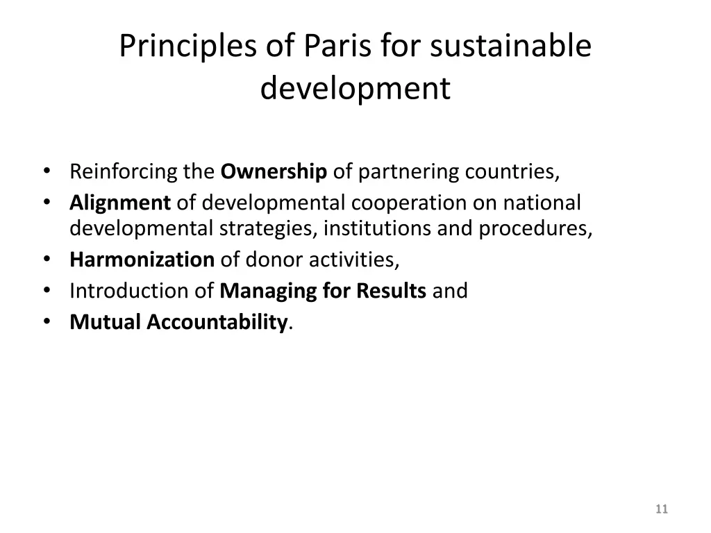 principles of paris for sustainable development