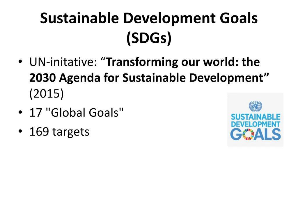 sustainable development goals sdgs