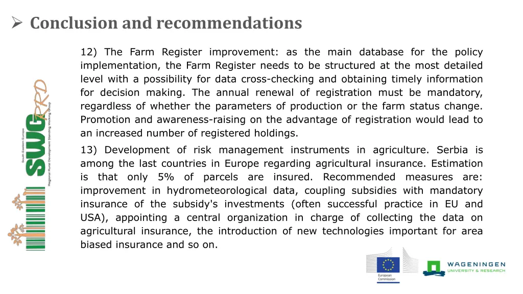 conclusion and recommendations 5