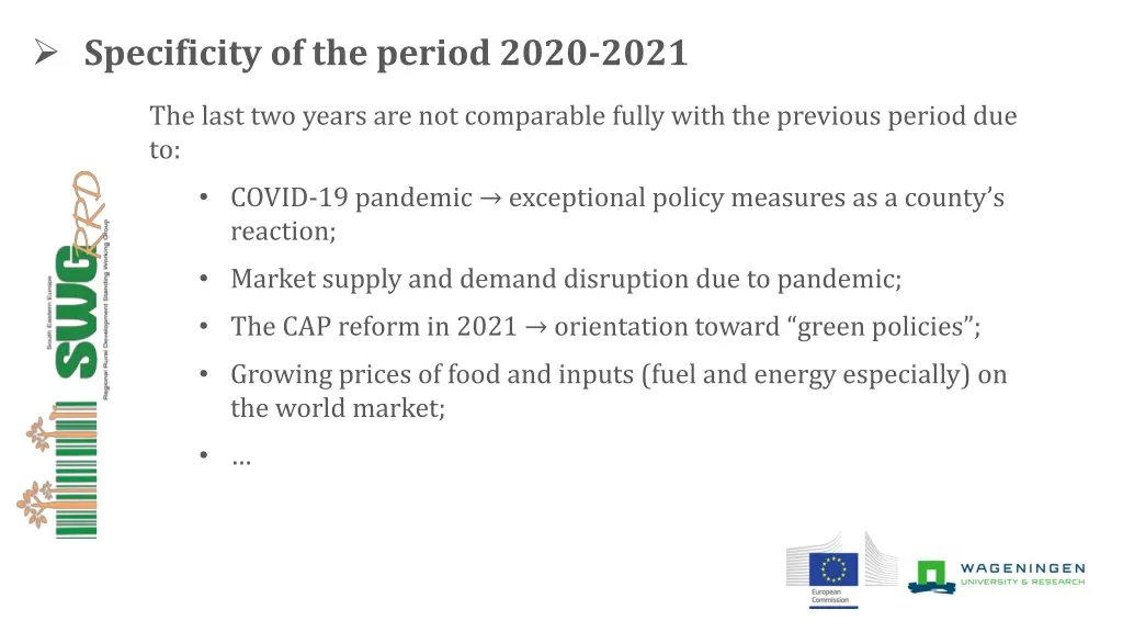 specificity of the period 2020 2021