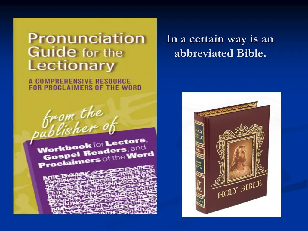 in a certain way is an abbreviated bible