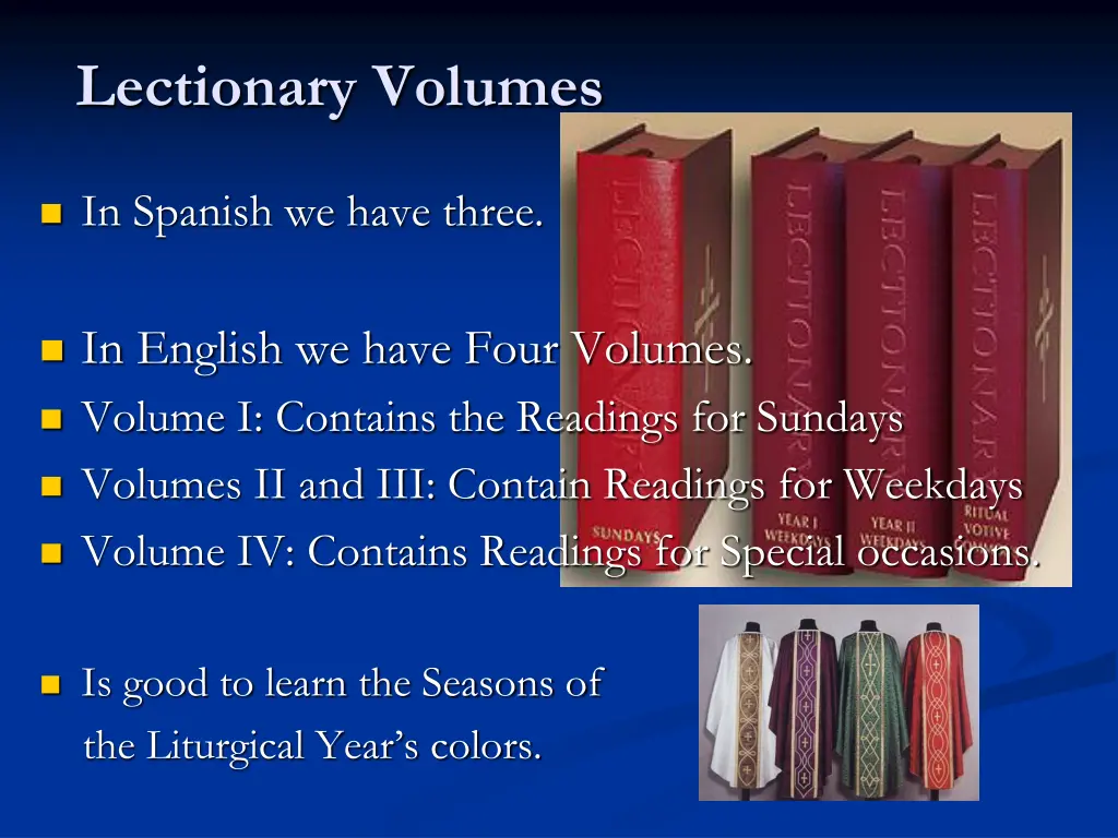 lectionary volumes