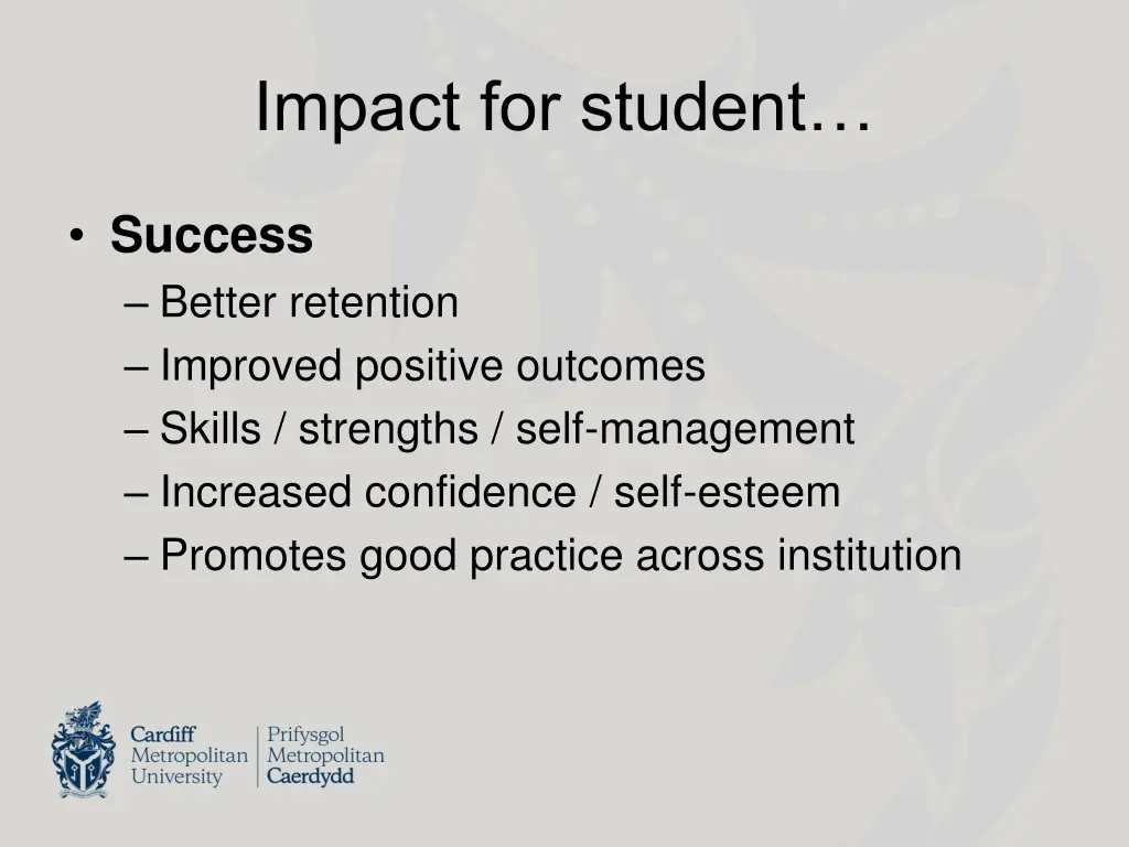 impact for student 2