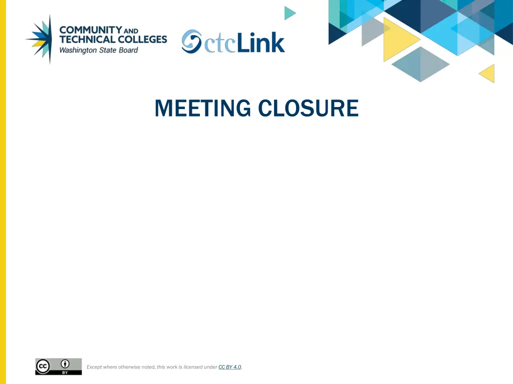 meeting closure