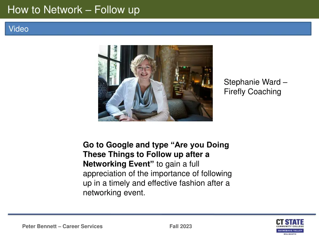 how to network follow up 2