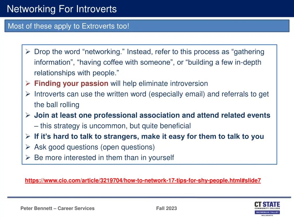 networking for introverts