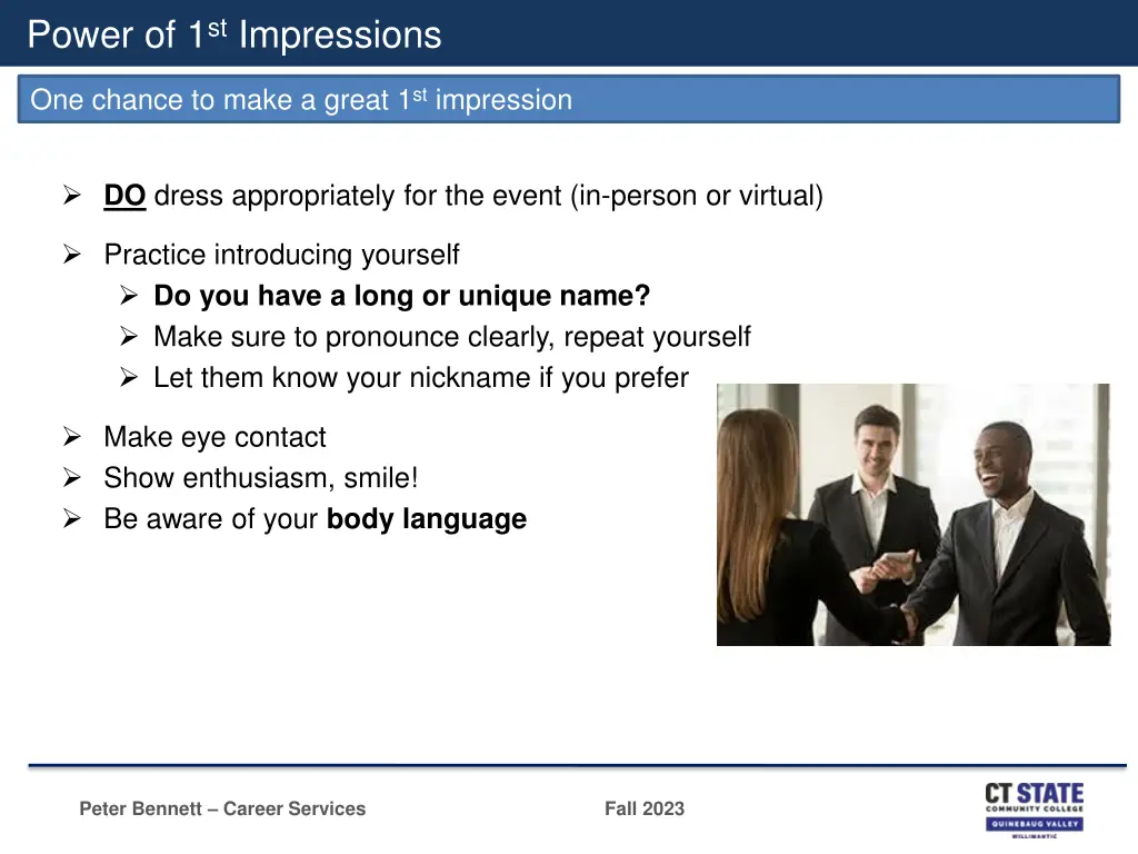 power of 1 st impressions