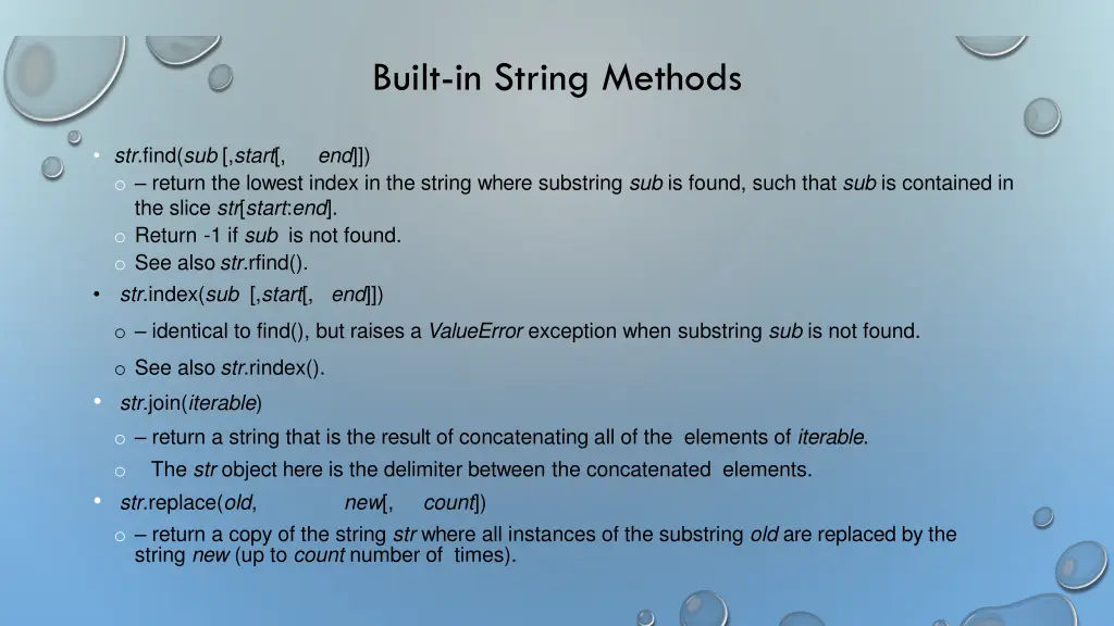 built in string methods 3