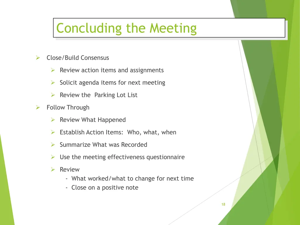 concluding the meeting
