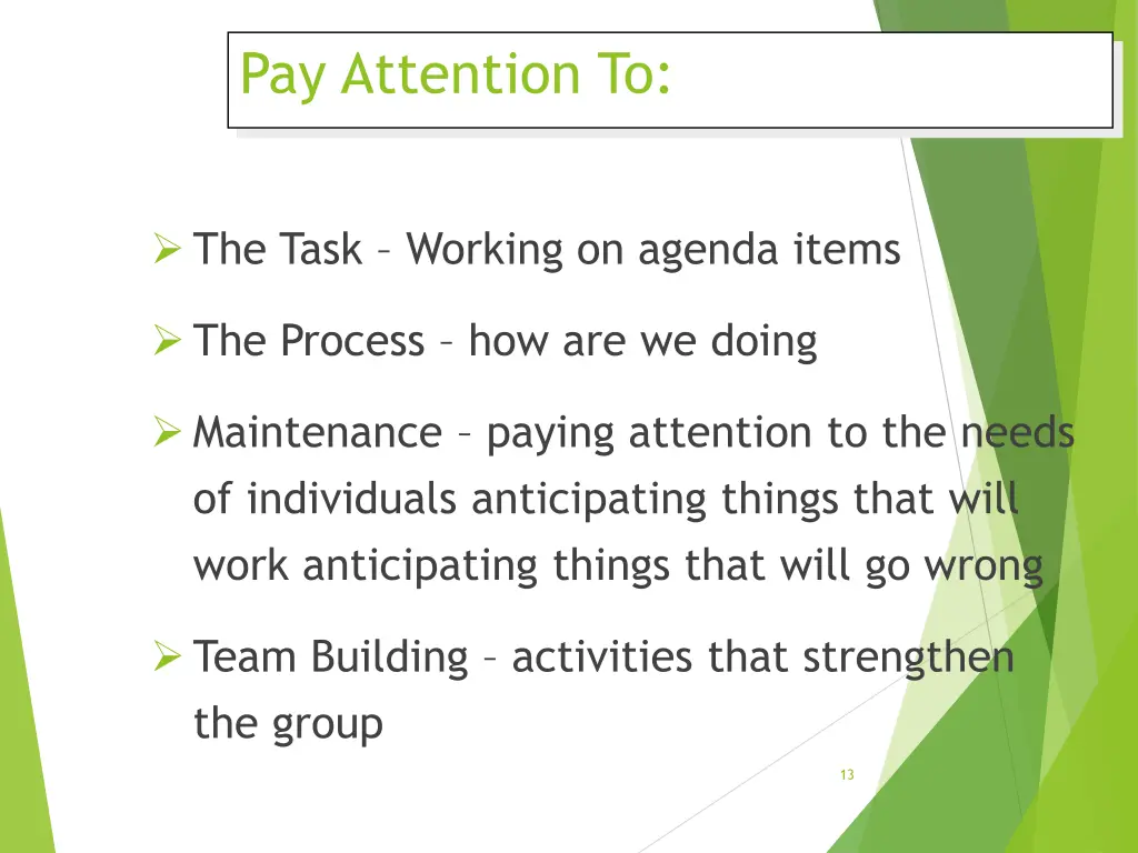 pay attention to