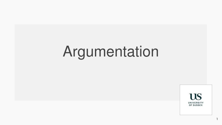 argumentation
