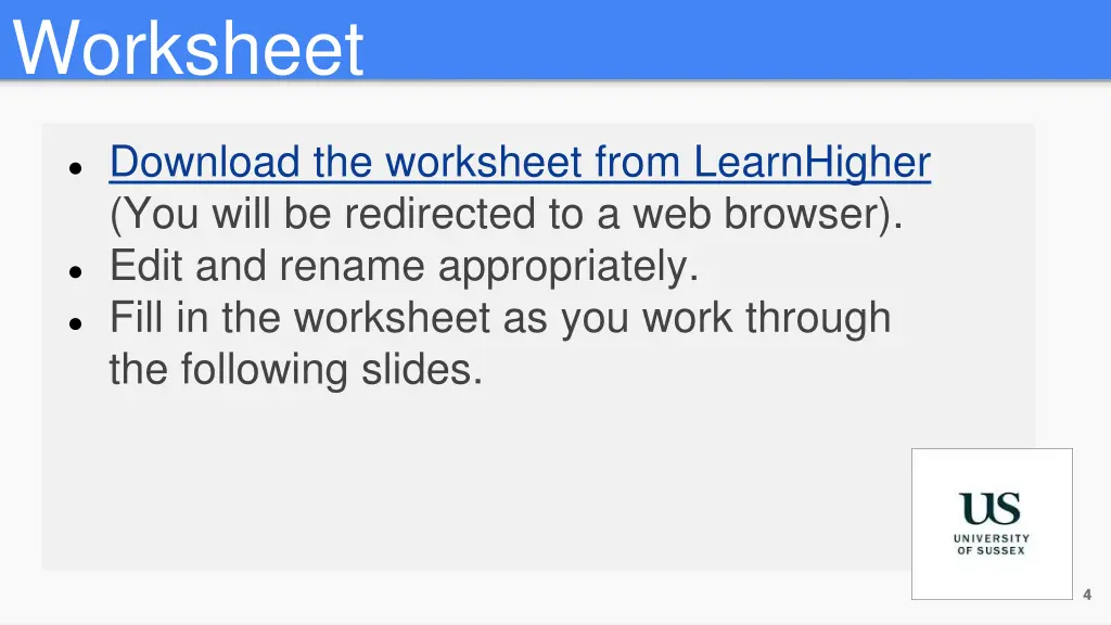 worksheet