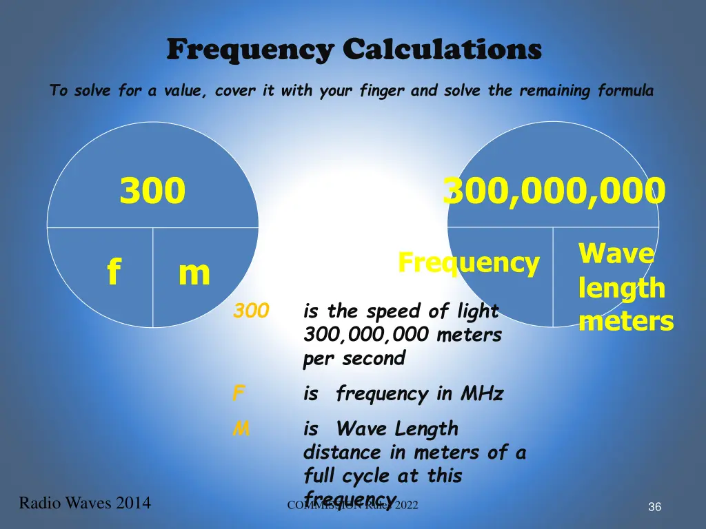 frequency calculations