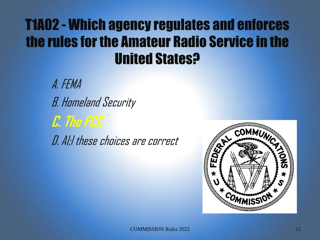 t1a02 which agency regulates and enforces 1