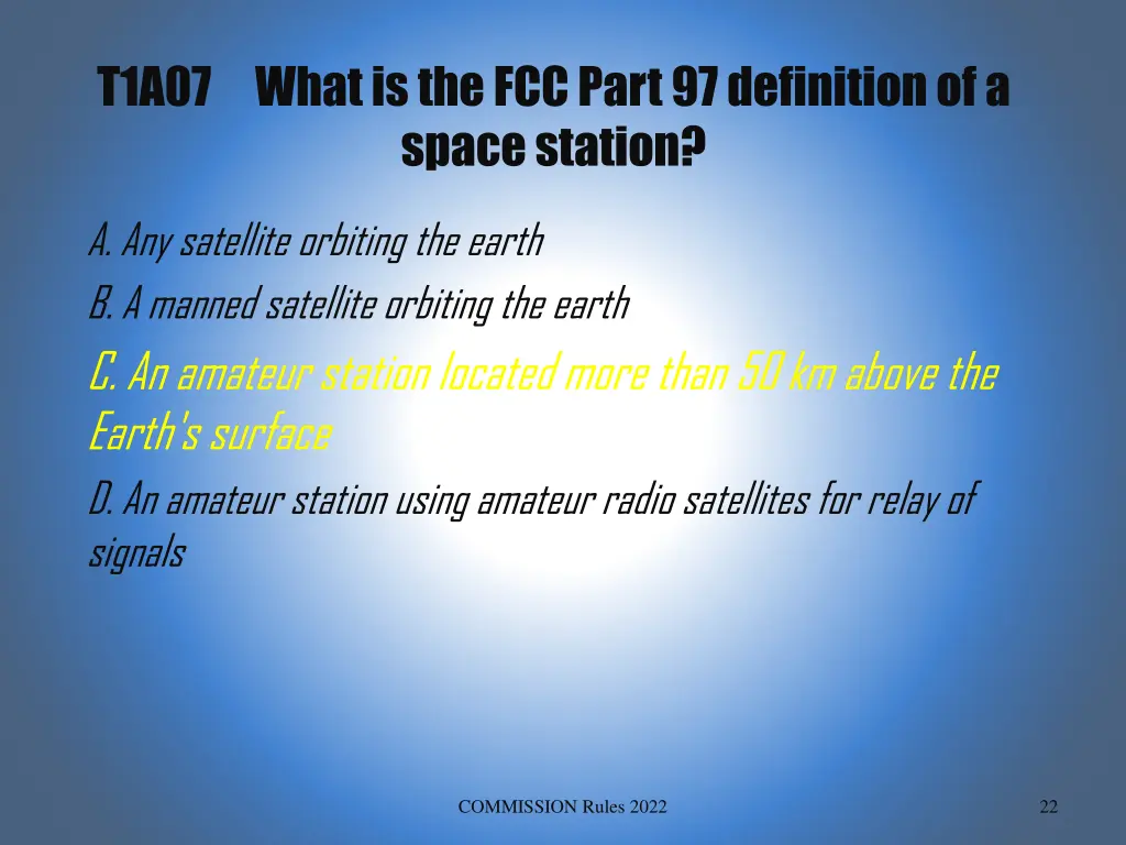 t1a07 what is the fcc part 97 definition 1
